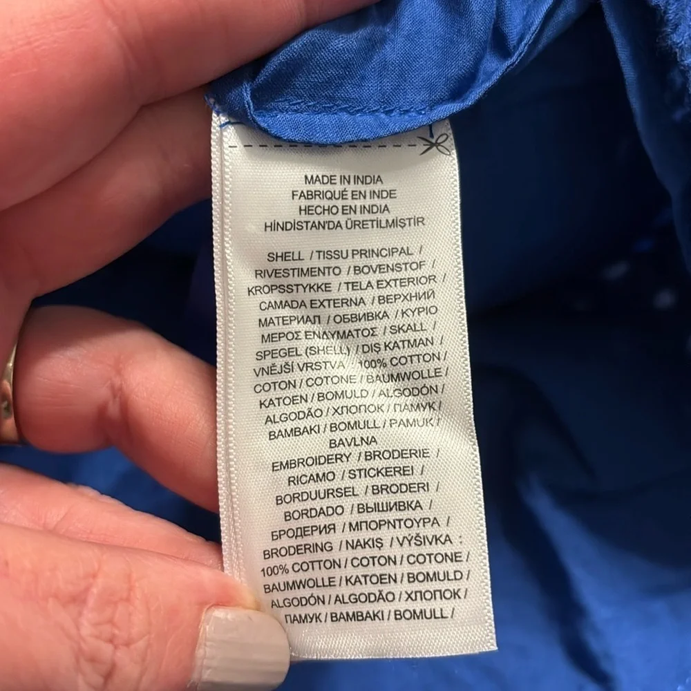 Lauren Ralph Lauren Eyelet Off-The-Shoulder Plus Blouse - Picture 8 of 8